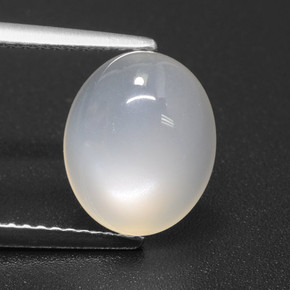 Pietra di luna Bianco traslucido naturale da 3.53 ct, Taglio ovale, Traslucido