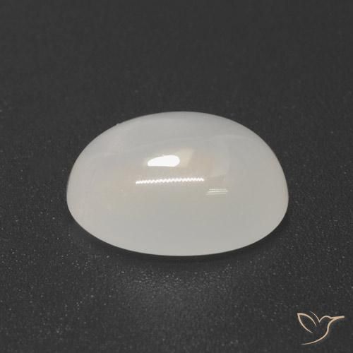 Pietra di luna Bianco traslucido naturale da 3.49 ct, Ovale, Traslucido