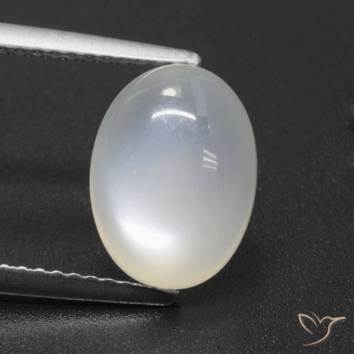 3.58ct Naturale Bianco traslucido Pietra di luna, Ovale, Traslucido
