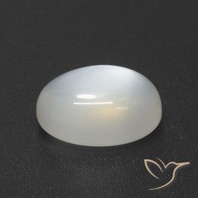 Pietra di luna Bianco traslucido naturale da 3.58 ct, Ovale, Traslucido