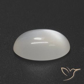 Pietra di luna Bianco caldo naturale da 3.25 ct, Ovale, Traslucido