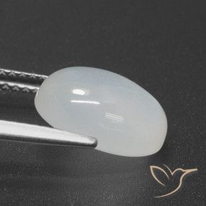 Pietra di luna Bianco traslucido naturale da 3.62 ct, Ovale, Traslucido
