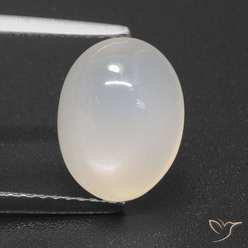 3.52ct Naturale bianco perla Pietra di luna, Ovale, Traslucido