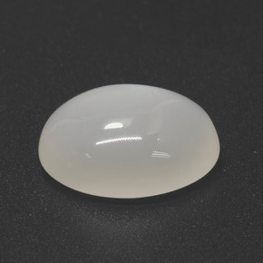 Pietra di luna Bianco naturale da 5.70 ct, Taglio ovale, Traslucido