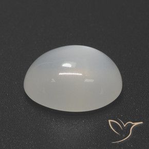 Pietra di luna Bianco traslucido naturale da 4.49 ct, Ovale, Traslucido