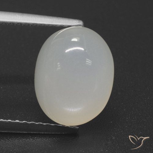 4.49ct Naturale Bianco Pietra di luna, Ovale, Traslucido