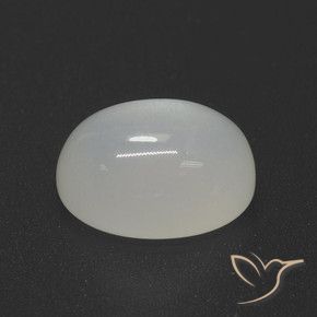 Pietra di luna Bianco naturale da 4.49 ct, Ovale, Traslucido