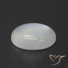 Pietra di luna Bianco traslucido naturale da 3.55 ct, Ovale, Traslucido