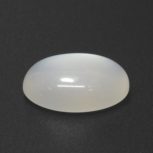 Pietra di luna Bianco traslucido naturale da 3.70 ct, Taglio ovale, Traslucido