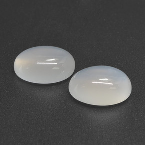 Pietra di luna naturale bianco da 6,61 ct, taglio ovale, traslucido