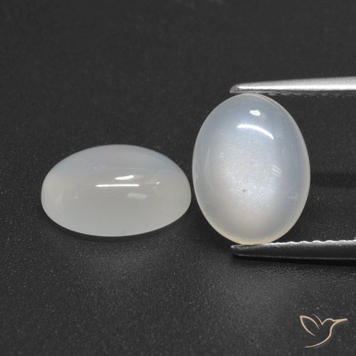 Gemme di Pietra di luna Bianco traslucido naturale da 4.61 ct, Ovale, Traslucido