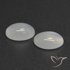 Gemme di Pietra di luna Bianco traslucido naturale da 4.61 ct, Ovale, Traslucido