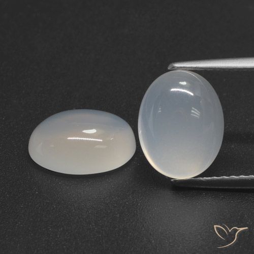 4.79ctw Naturale Bianco traslucido Pietra di luna, Ovale, Traslucido