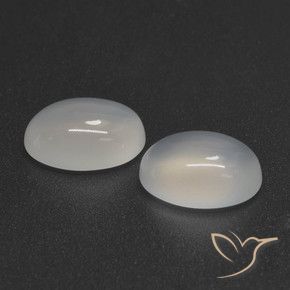 Gemme di Pietra di luna Bianco traslucido naturale da 4.79 ct, Ovale, Traslucido