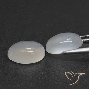 Gemme di Pietra di luna Bianco traslucido naturale da 4.79 ct, Ovale, Traslucido