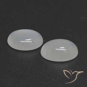 Gemme di Pietra di luna Bianco traslucido naturale da 4.18 ct, Ovale, Traslucido