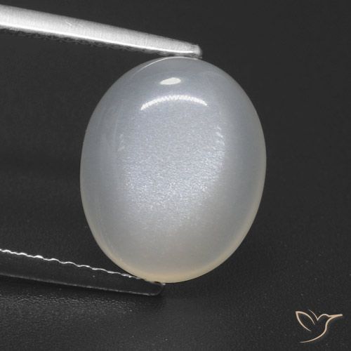4.59ct Naturale Bianco crema Pietra di luna, Ovale, Traslucido