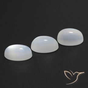 Gemme di Pietra di luna Bianco traslucido naturale da 5.51 ct, Ovale, Traslucido