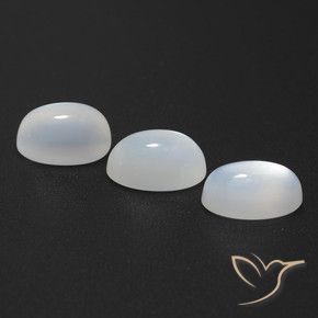 Gemme di Pietra di luna Bianco traslucido naturale da 5.51 ct, Ovale, Traslucido