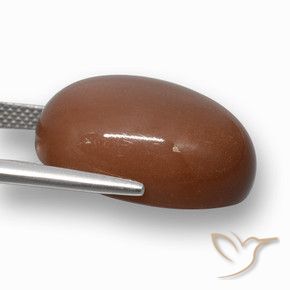 Pietra di luna Cannella Brown naturale da 24.38 ct, Ovale, Opaco