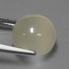 Pietra di luna Giallo chiaro naturale da 7.39 ct, Taglio rotondo, Traslucido