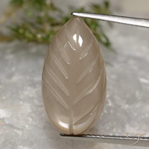 10.30ct Naturale Marrone chiaro caldo Warm Pietra di luna, Taglio a fantasia, Traslucido