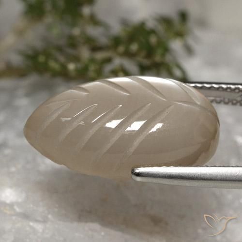 Pietra di luna Marrone chiaro caldo Warm naturale da 10.30 ct, Taglio a fantasia, Traslucido