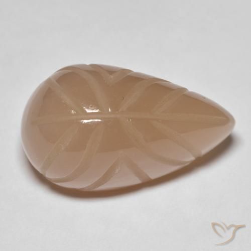 Pietra di luna Medium Dark-Orange naturale da 21.25 ct, Taglio a fantasia, Traslucido