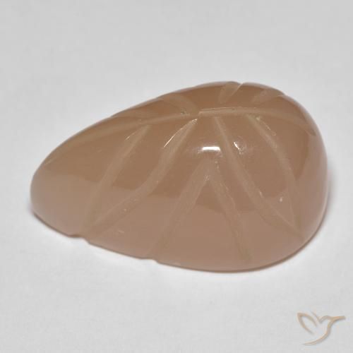 Pietra di luna Medium Dark-Orange naturale da 21.25 ct, Taglio a fantasia, Traslucido