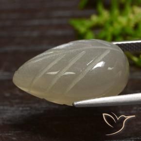 Pietra di luna Marrone Caffè Chiaro naturale da 12.55 ct, Taglio a fantasia, Traslucido