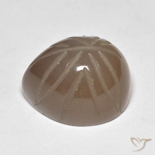 Pietra di luna Marrone medio naturale da 15.07 ct, Taglio a fantasia, Traslucido