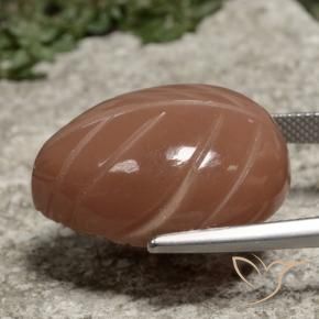 Pietra di luna Cannella Brown naturale da 30.47 ct, Taglio a fantasia, Opaco