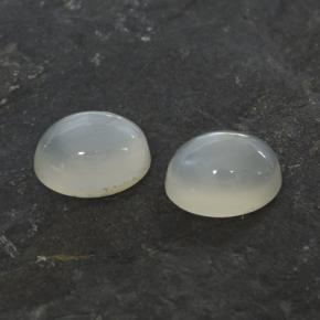 Gemme di Pietra di luna Bianco caldo naturale da 3.19 ct, Taglio ovale, Traslucido