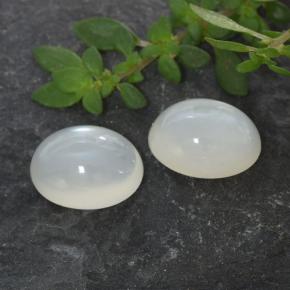 Pietra di luna naturale bianco da 2,71 ct, taglio ovale, traslucido