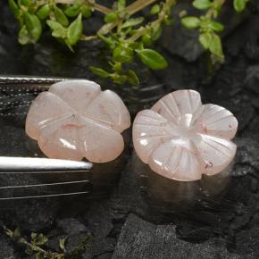 Pietra di luna naturale marrone da 4,98 ct, taglio fiore, traslucido