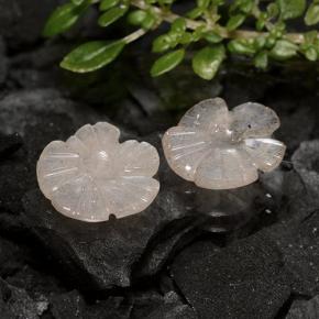 Pietra di luna naturale marrone da 2,72 ct, taglio fiore, traslucido