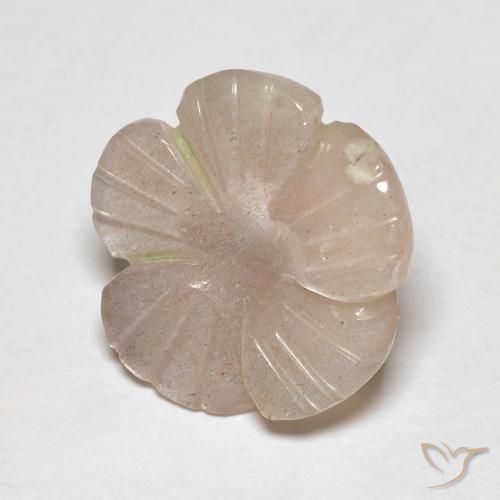 Pietra di luna Nude naturale da 4.13 ct, Taglio a fiore, Traslucido