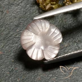 Pietra di luna Marrone Caramello Chiaro naturale da 3.00 ct, Taglio a fiore, Traslucido