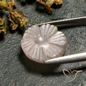 Pietra di luna Marrone Molto Chiaro naturale da 4.86 ct, Taglio a fiore, Traslucido