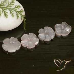 Gemme di Pietra di luna Marrone Caramello Chiaro naturale da 6.29 ct, Taglio a fiore, Traslucido