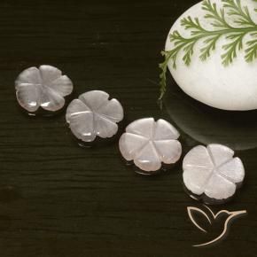 Gemme di Pietra di luna Marrone Caramello Chiaro naturale da 6.29 ct, Taglio a fiore, Traslucido