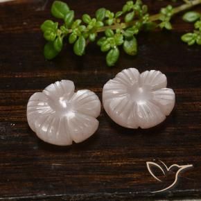Gemme di Pietra di luna Marrone Caramello Chiaro naturale da 10.37 ct, Taglio a fiore, Traslucido