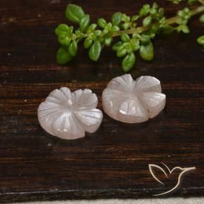 Gemme di Pietra di luna Marrone Caramello Chiaro naturale da 5.53 ct, Taglio a fiore, Traslucido
