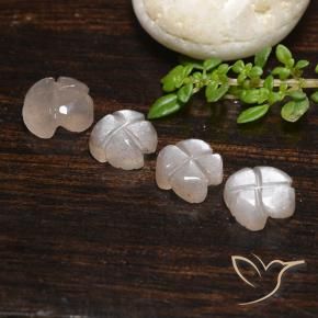 Gemme di Pietra di luna Marrone Molto Chiaro naturale da 4.06 ct, Taglio a fiore, Traslucido