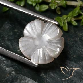 Pietra di luna Marrone Molto Chiaro naturale da 2.76 ct, Taglio a fiore, Traslucido