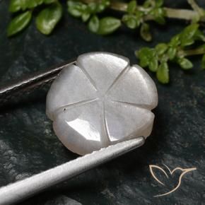 Pietra di luna Marrone Molto Chiaro naturale da 2.76 ct, Taglio a fiore, Traslucido