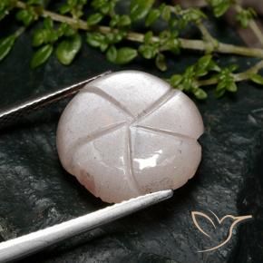 Pietra di luna Marrone chiaro naturale da 8.04 ct, Taglio a fiore, Traslucido