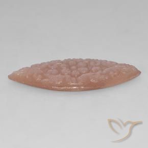 Pietra di luna Pesca naturale da 19.78 ct, Taglio marquise, Traslucido