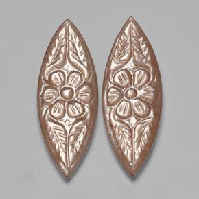 Pietra di luna naturale marrone da 9,79 ct, marchesa, traslucido