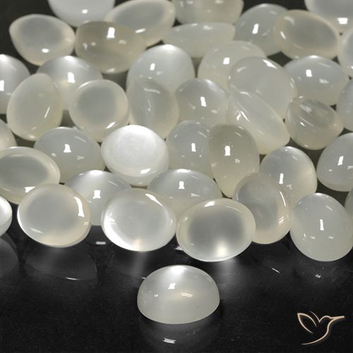 2.14ct Naturale Bianco crema Pietra di luna, Ovale, Traslucido